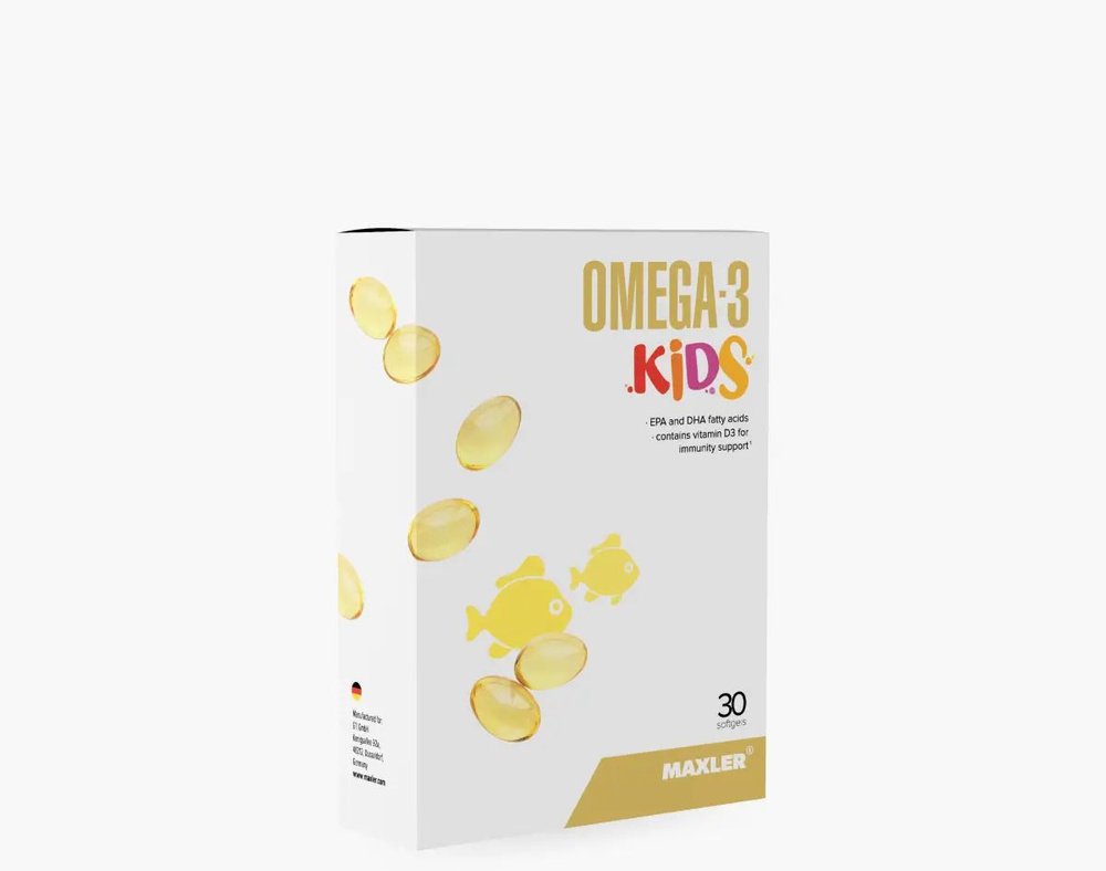 Детские витамины Maxler Omega-3 Kids 30 caps box #1