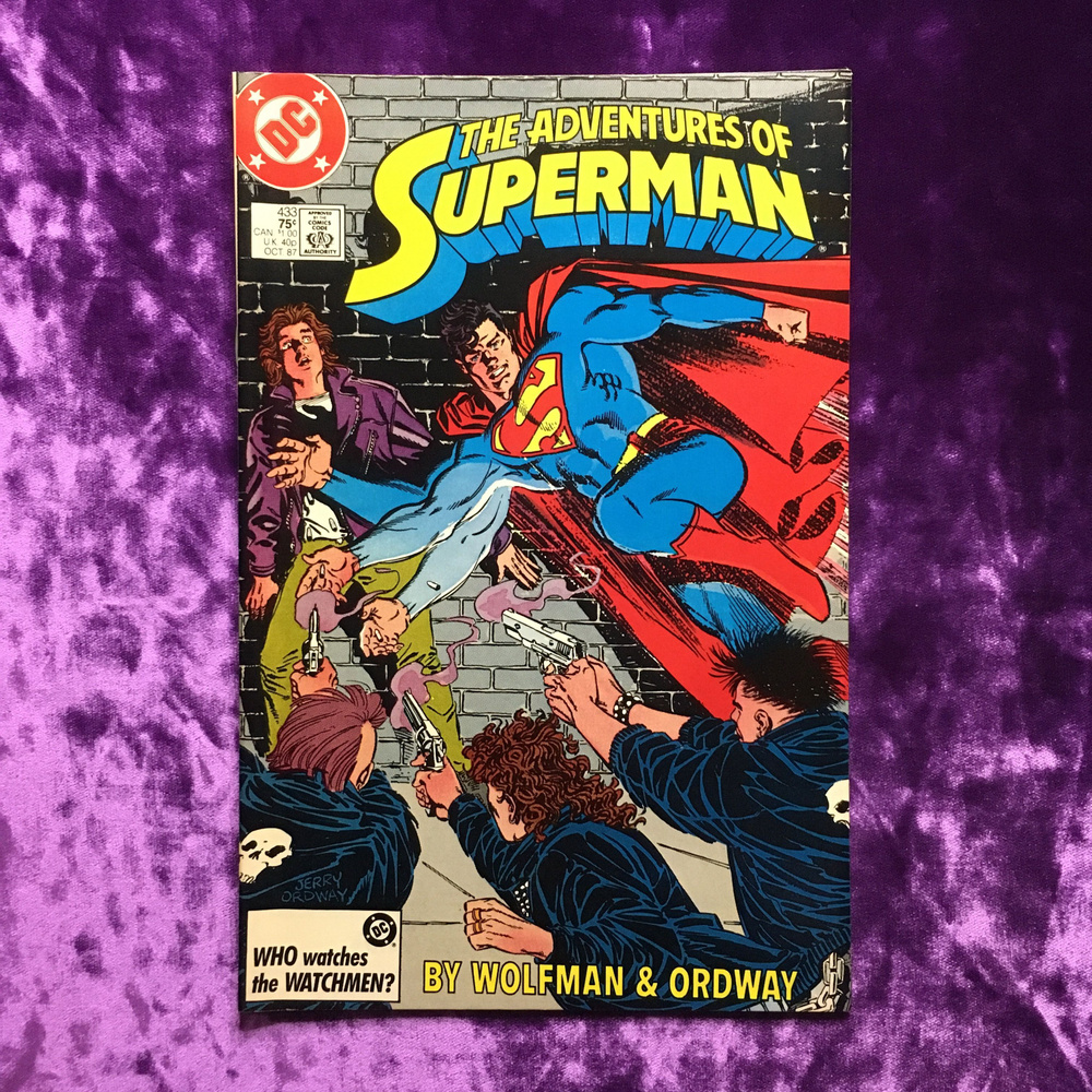 Adventures of Superman. Gangwar (Part II) - A Tragedy in Five Acts. Vol. 1 #433 OCT 1987. Оригинальный #1