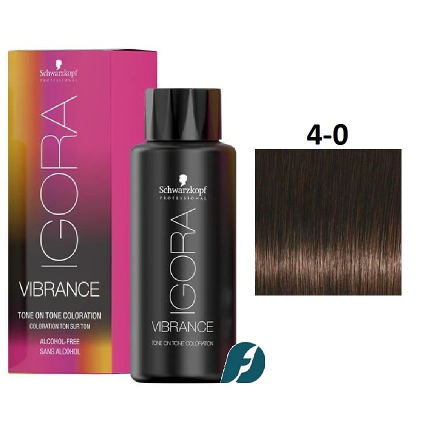 Schwarzkopf Professional Igora Vibrance 4-0 Краска для волос - Средний коричневый натуральный, 60мл  #1