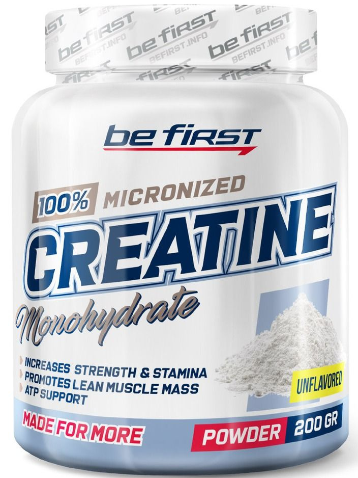 Микронизированный креатин Be First Creatine powder 200 г, Натуральный  #1