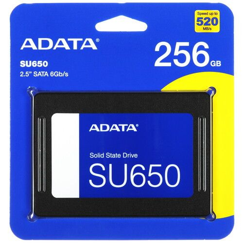 ADATA 256 ГБ Внутренний SSD-диск 256 ГБ, 520 Мбайт/сек, 140 ТБ ([ASU650SS-256GT-R])  #1