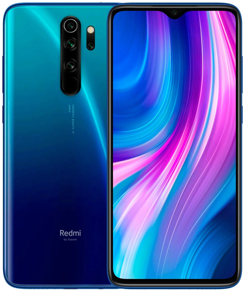 Redmi Смартфон Redmi Note 8 Pro Global 8/256 ГБ, синий #1