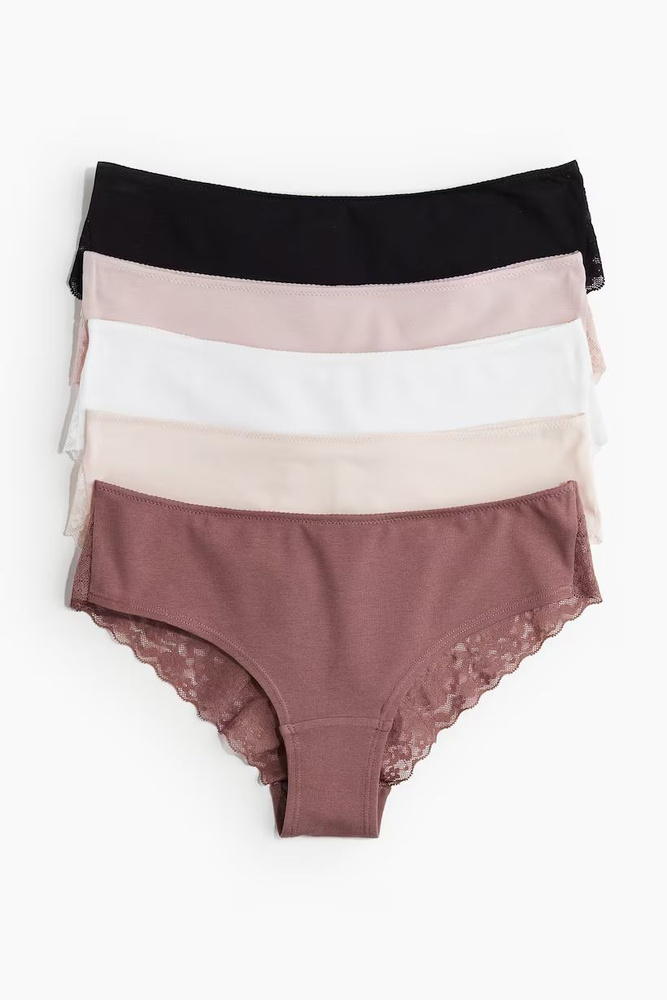 Комплект трусов хипстеры H&M Ladies Briefs, 5 шт #1