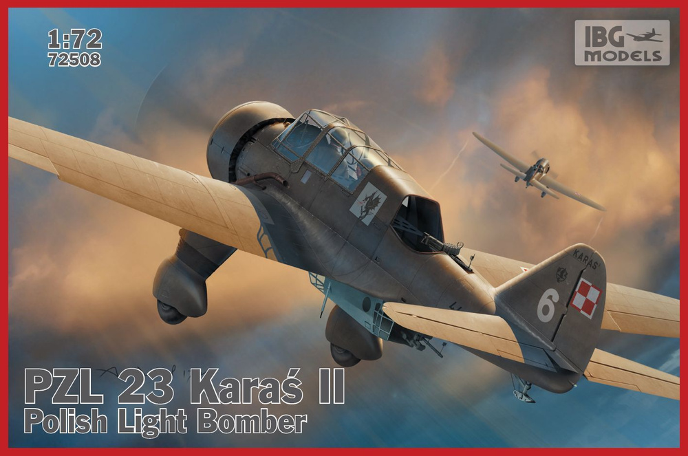 Сборная модель 1/72 PZL P.23 Karas II - Polish Light Bomber (IBG Models) #1