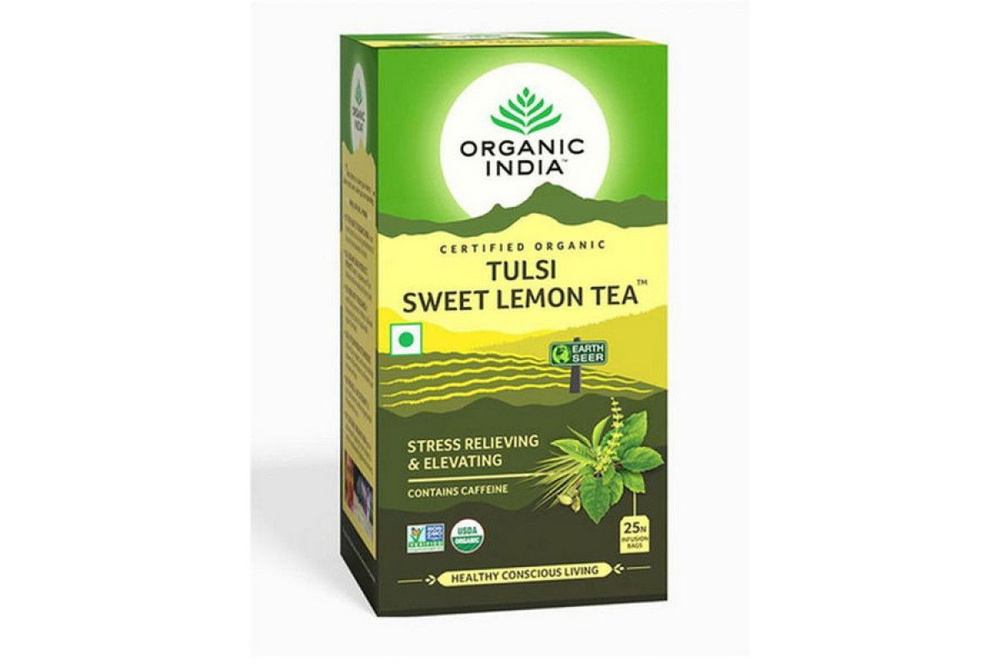 Чай Тулси Сладкий Лимон, Органик Индия (Tulsi Sweet Lemon Tea Organic India) 25 пак.  #1