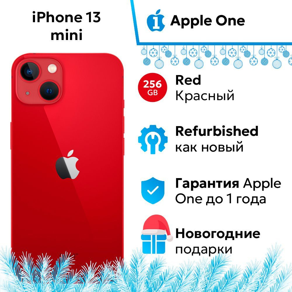 Apple Смартфон iPhone 13 Mini 4/256 ГБ, красный, Восстановленный #1