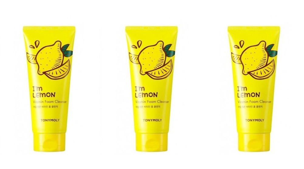 Tonymoly Пенка для умывания I'm Lemon Foam Cleanser, с витамином C, 180 мл, 3 шт  #1