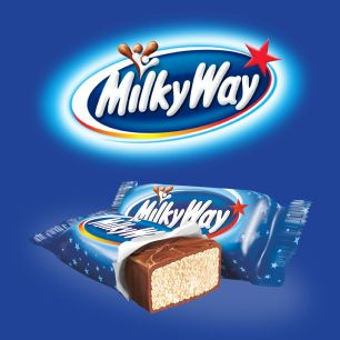 Конфеты шоколадные батончики Milky Way Minis, 176 г / Молочный шоколад, нуга