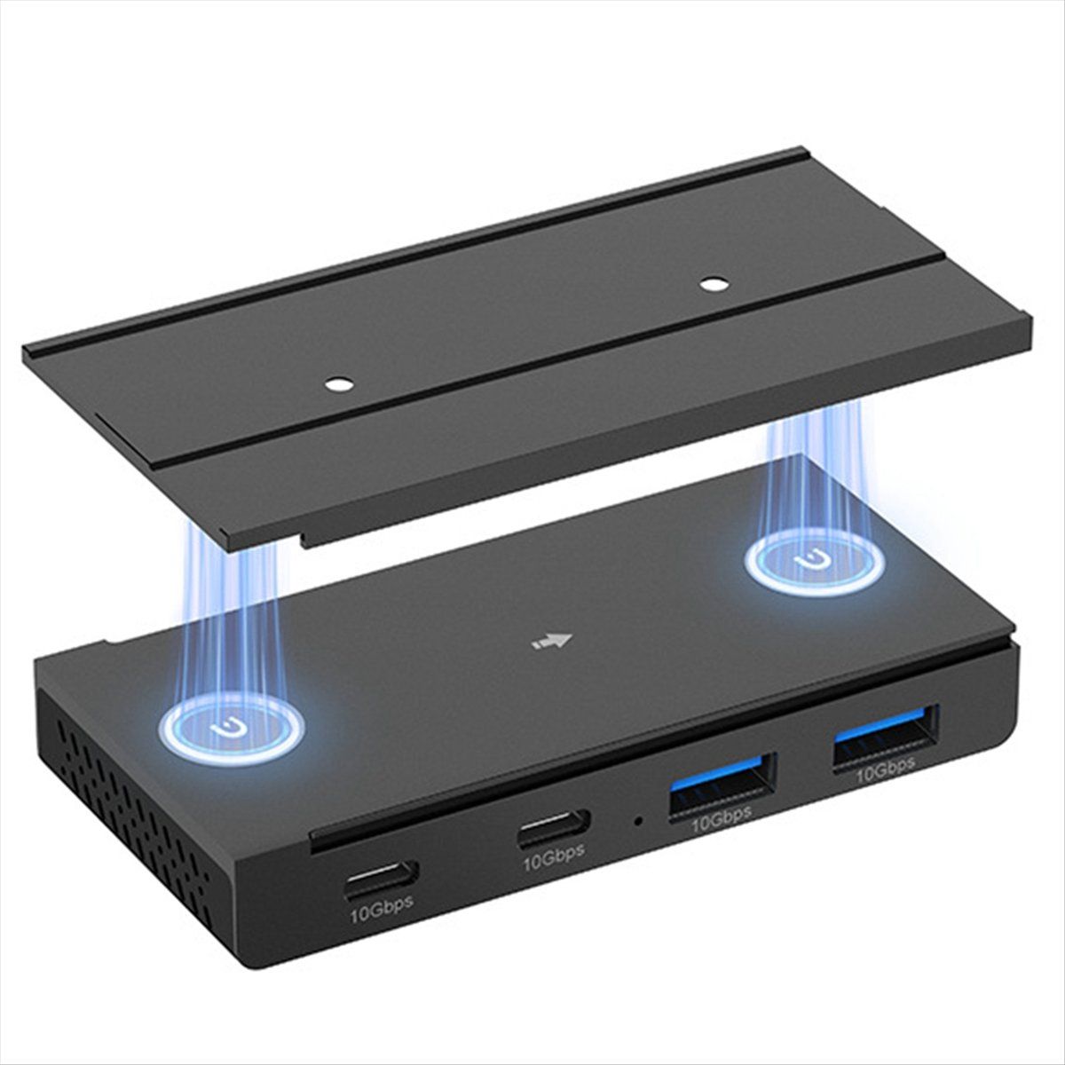 МагнитныйUSB-Cконцентратор,4-портовыйразветвительUSB3.2Gen2дляпередачиданных.