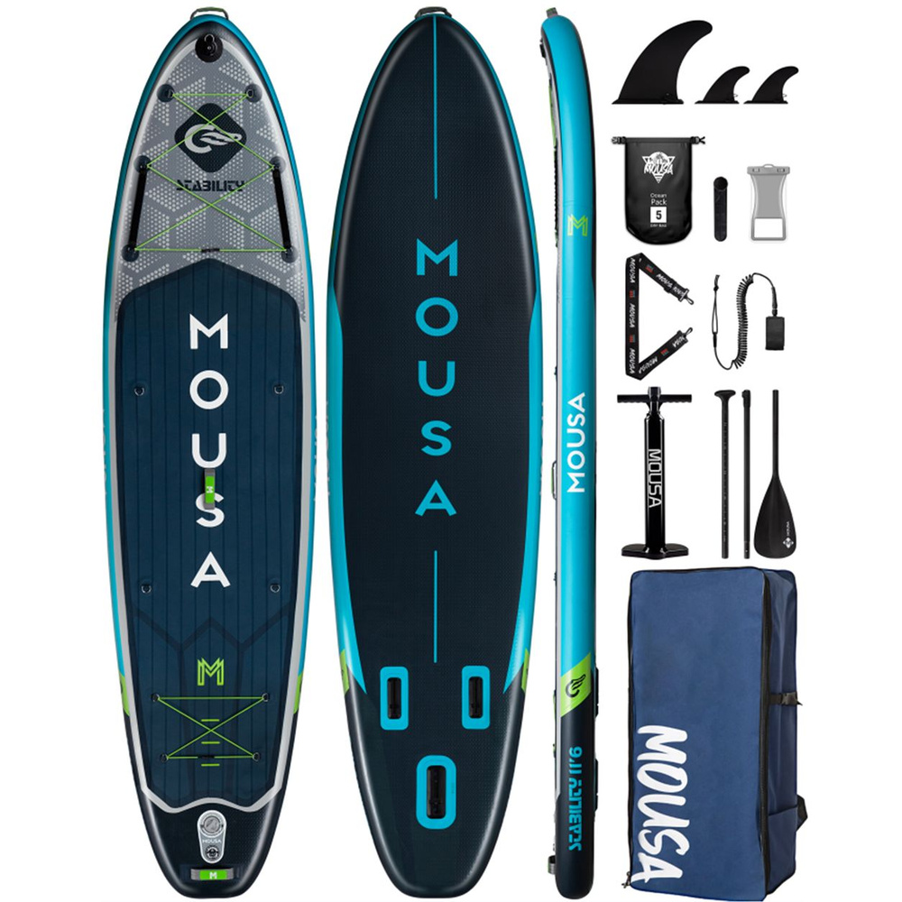 Надувная двухслойная SUP-доска MOUSA 2023 NEW 11'6'' 350-86-15cm / Сап доска для серфинга и отдыха на #1