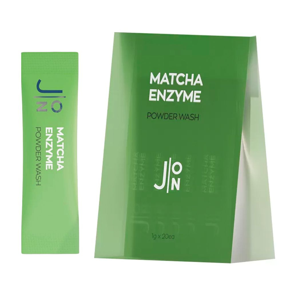 J:ON Очищающая энзимная пудра для проблемной кожи Matcha Enzyme Powder Wash, 1гр х 20шт  #1
