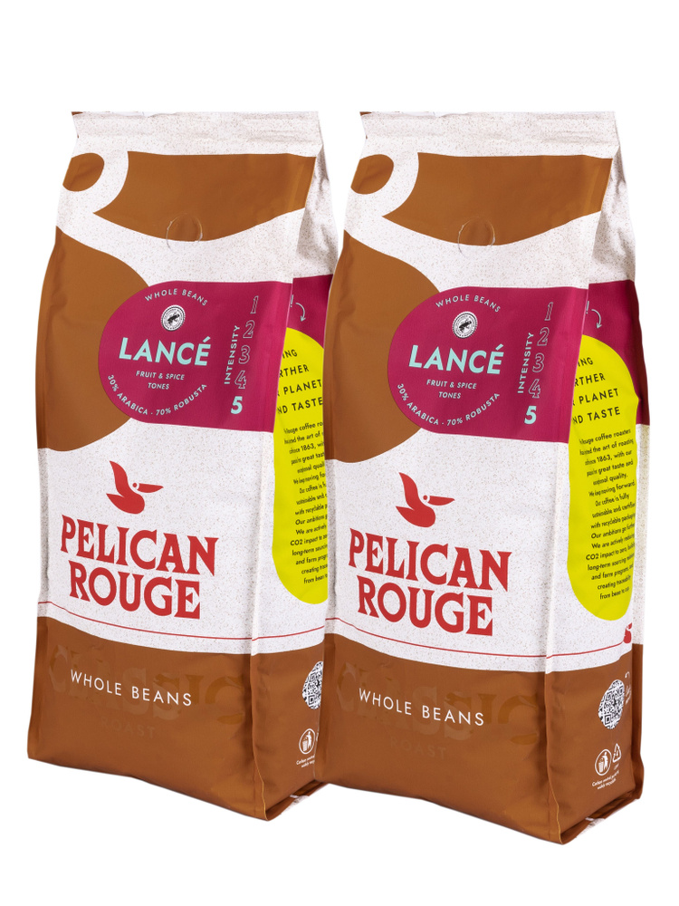 Кофе в зернах PELICAN ROUGE "LANCE", набор из 2 шт. по 1 кг #1