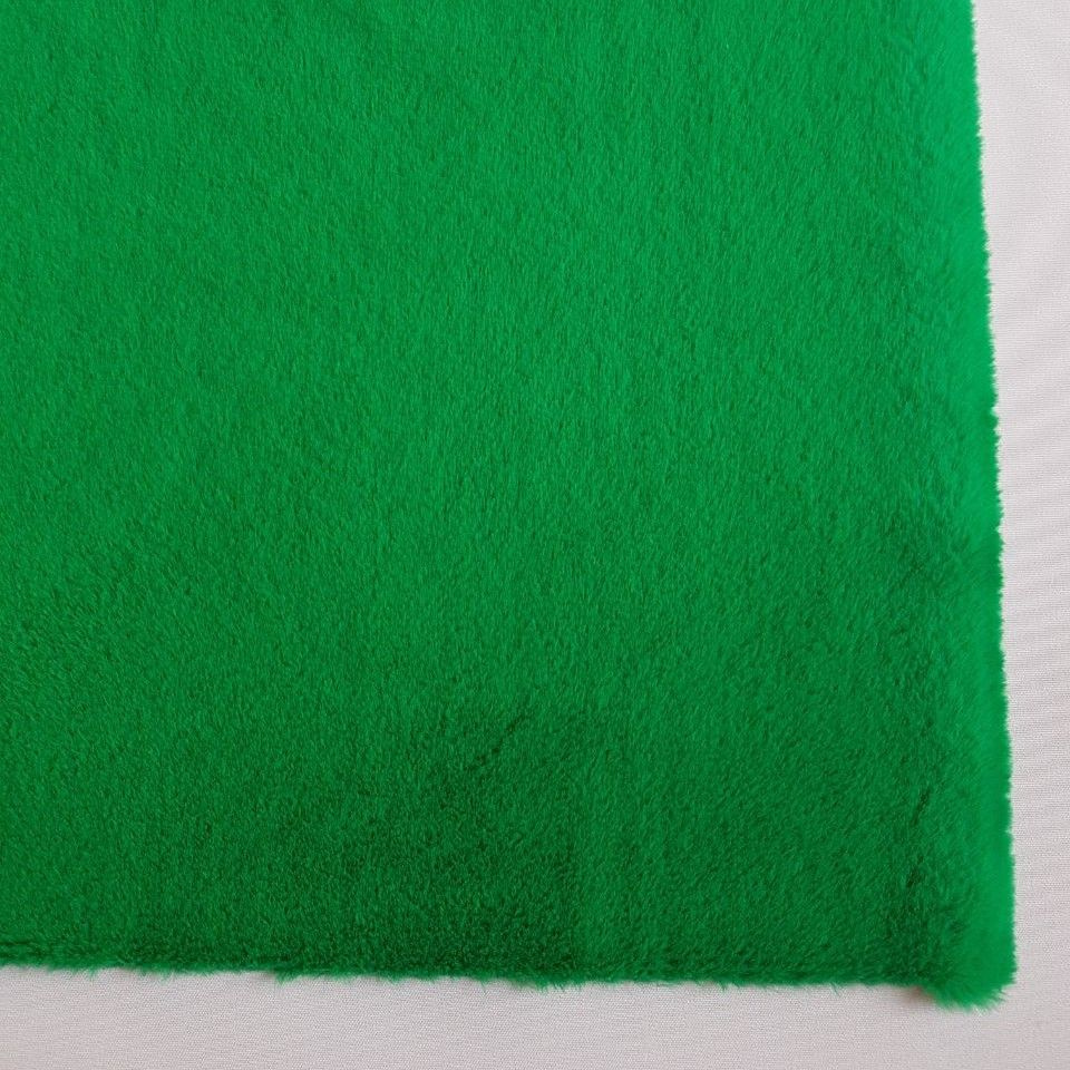 Мех искусственный зеленый ворс 6 мм. отрез 50 х 150 см #1