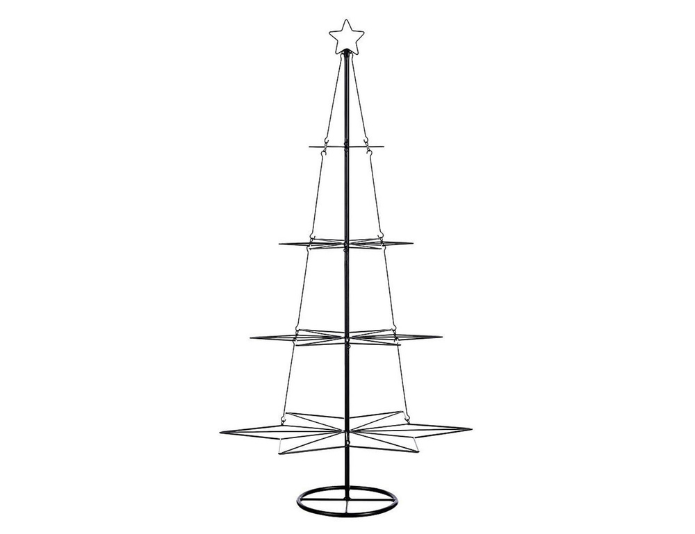 Подставка для украшений, четырехъярусная, металл, черная, 69х130 см, Edelman  #1