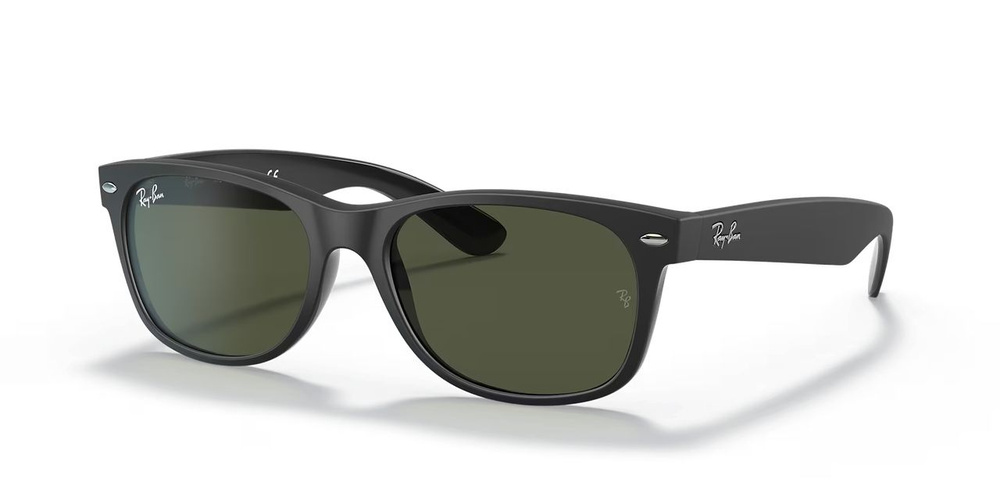 Солнцезащитные очки Ray-Ban RB2132 New Wayfarer Color Mix, размер M (Black/Green Classic)  #1