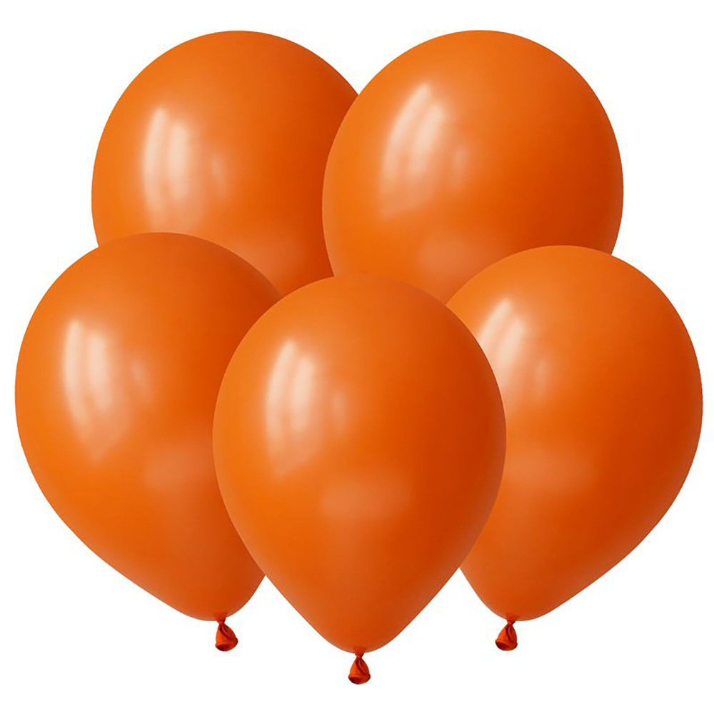 Оранжевый, Пастель / Orange, латексный шар, 46 см, 10 шт #1