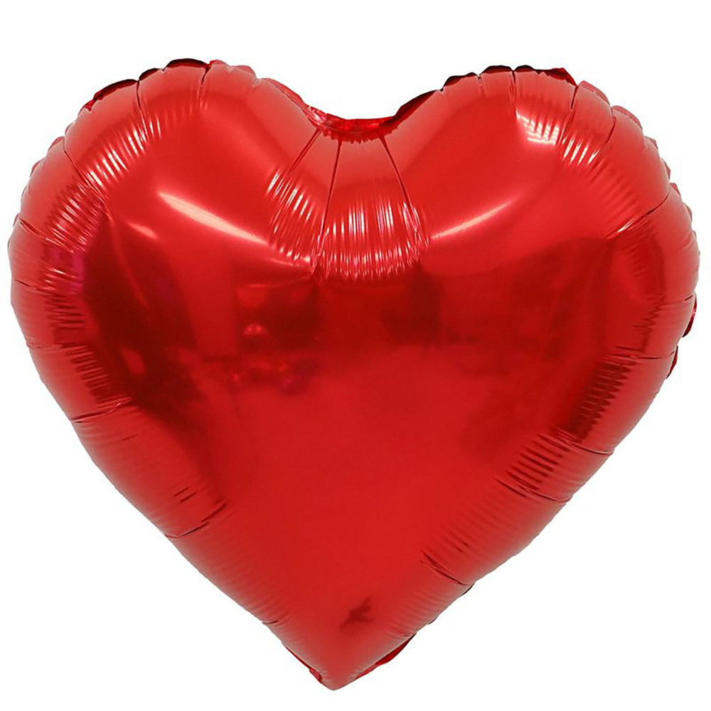 Сердце Красное / Red, фольгированный шар, 46 см, 3 шт. #1