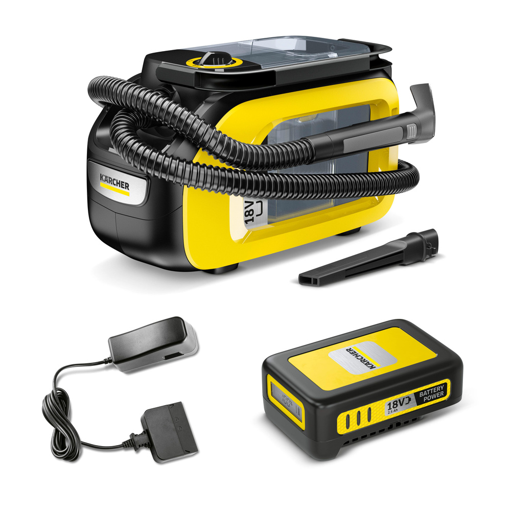 Пылесос моющий Karcher SE 3-18 Compact Battery Set 184Вт желтый/черный #1