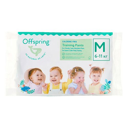 Offspring Трусики-подгузники "Travel pack" размер M, 3 расцветки, 2 упаковки по 3 штуки  #1