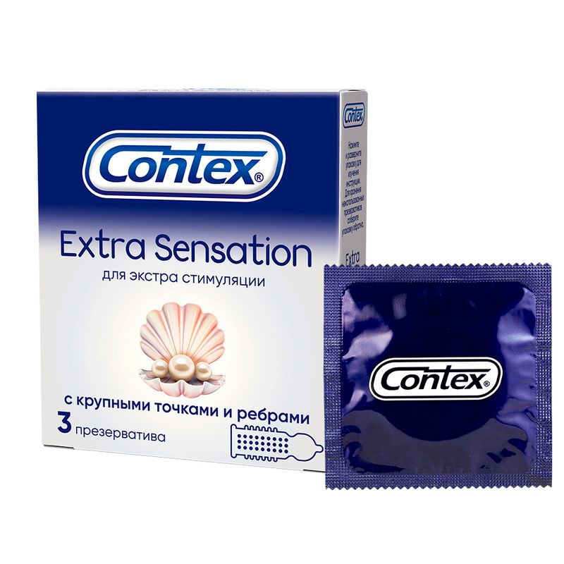 Презервативы Contex Extra Sensation 9 шт. (набор из 3 упаковок по 3 шт.)  #1