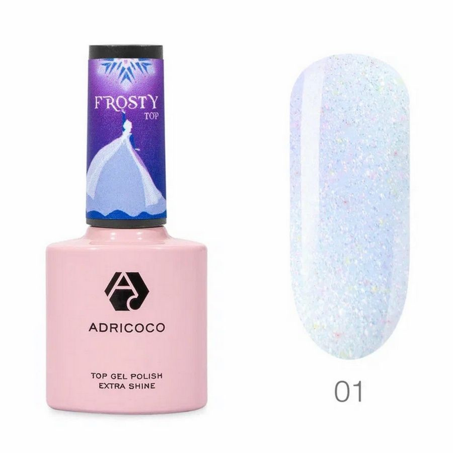 ADRICOCO, Топ хамелеон, со светоотражающими частицами, Frosty Top, №1, 8 мл  #1