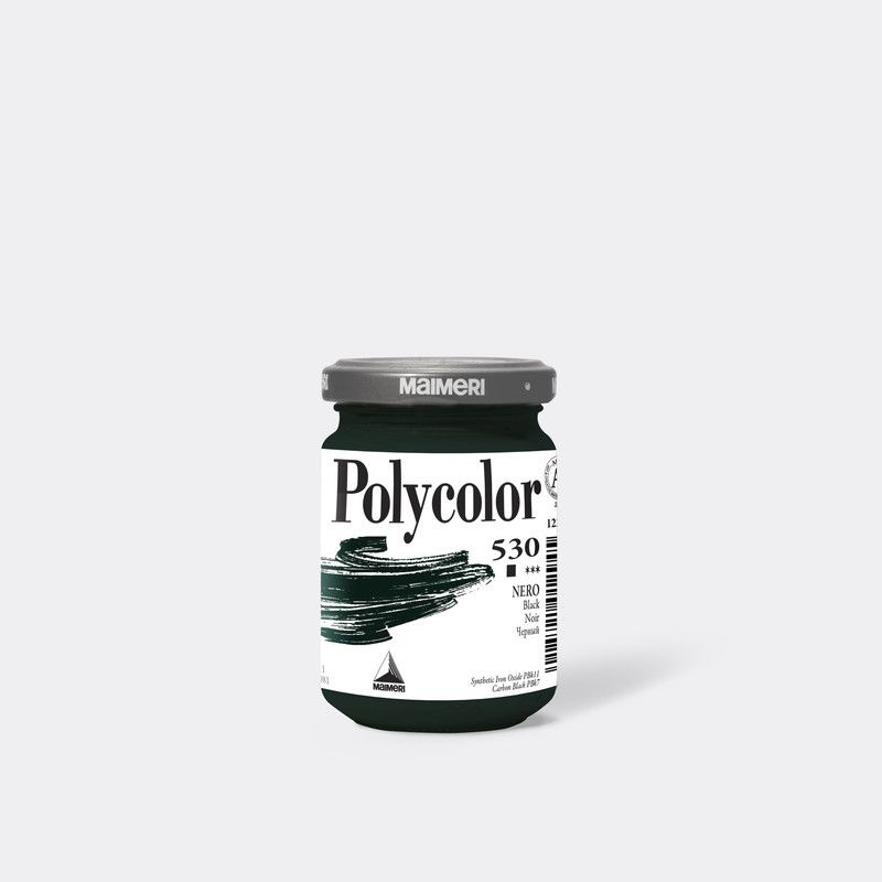 Краска акриловая Maimeri Polycolor черный 140мл #1