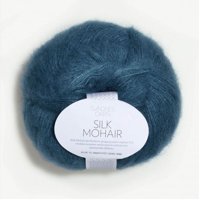 Пряжа для вязания Sandnes Garn Silk Mohair (6553 Lys Petrol) 4 мотка #1