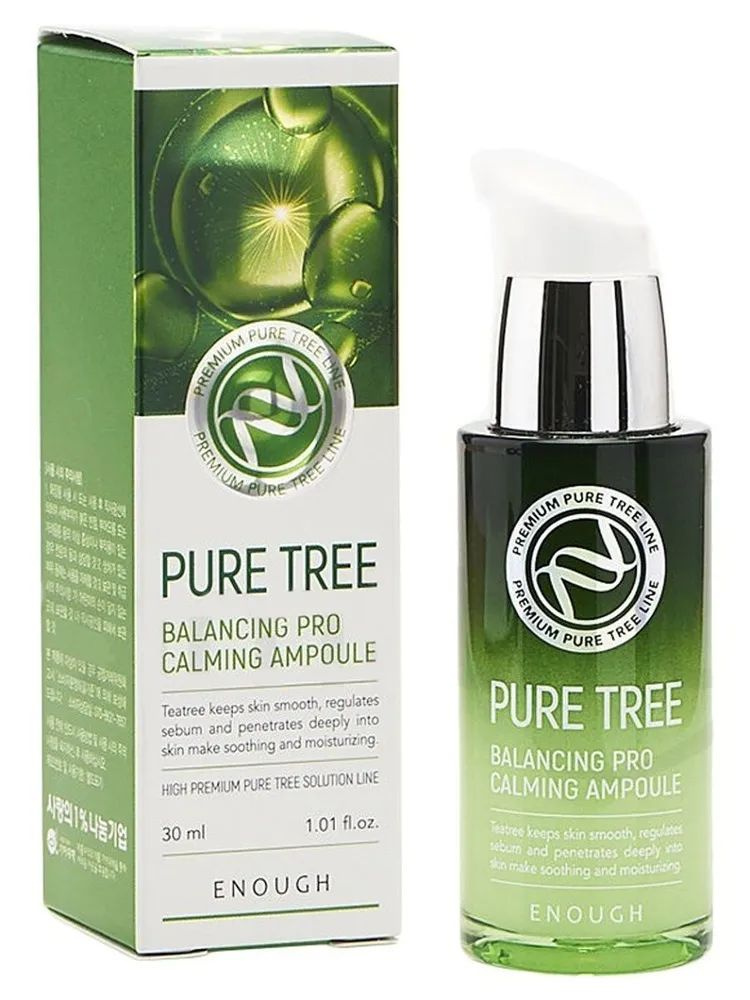Enough Сыворотка для лица с экстрактом чайного дерева Pure Tree Balancing Pro Calming Ampoule, 30 мл #1