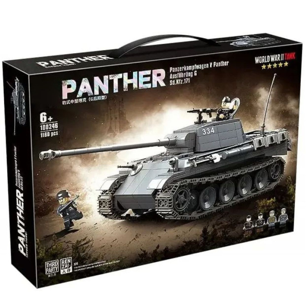 Конструктор Военная техника/Танк Пантера/V Panther 1180 деталей  #1