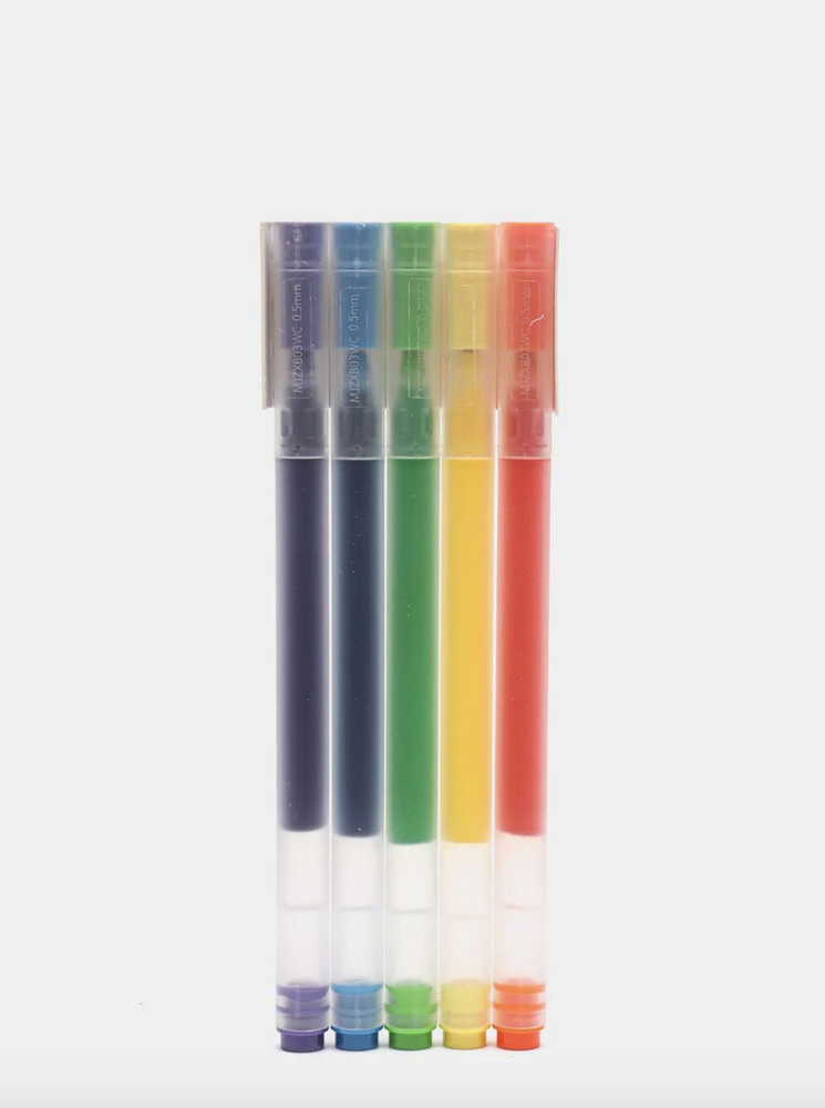 Xiaomi набор цветных гелевых ручек MI Jumbo Colourful Pen 5 шт (MJZXB03WC) разноцветный  #1