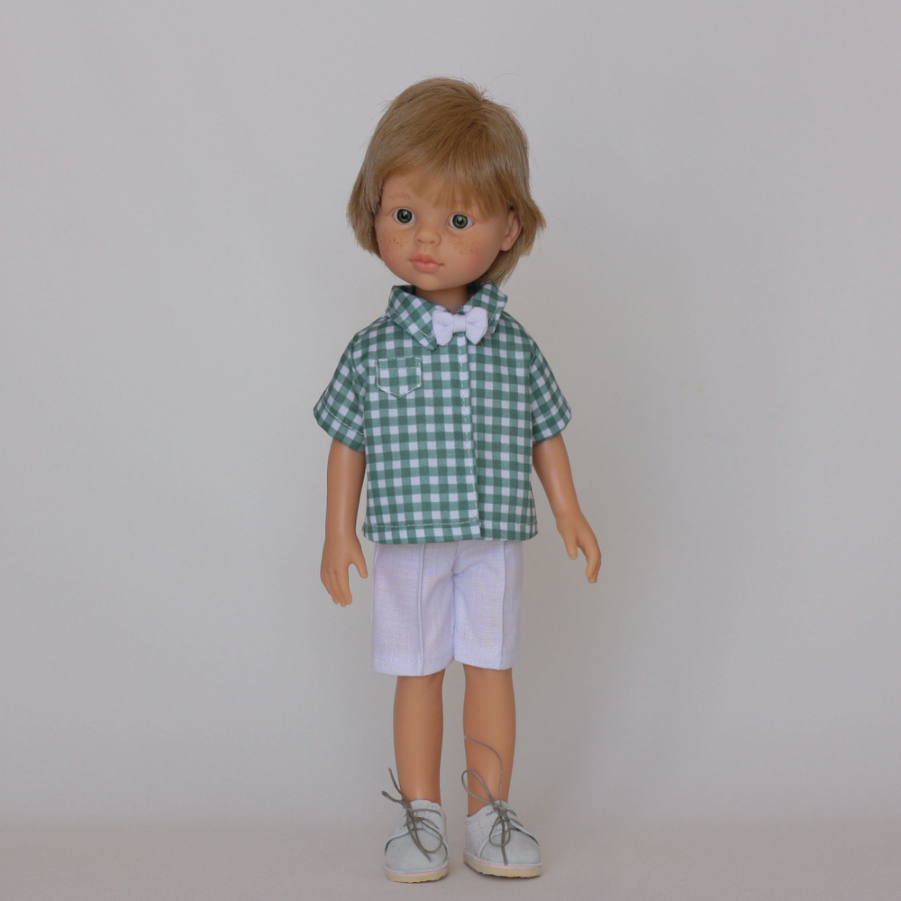 Одежда/аксессуары для кукол Паола Рейна (Paola Reina) 32-34 см, Рубашка + шорты  #1