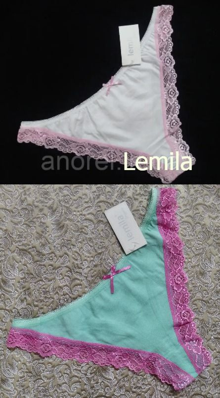 Комплект трусов стринги Lemila Lingerie Базовая коллекция, 2 шт  #1