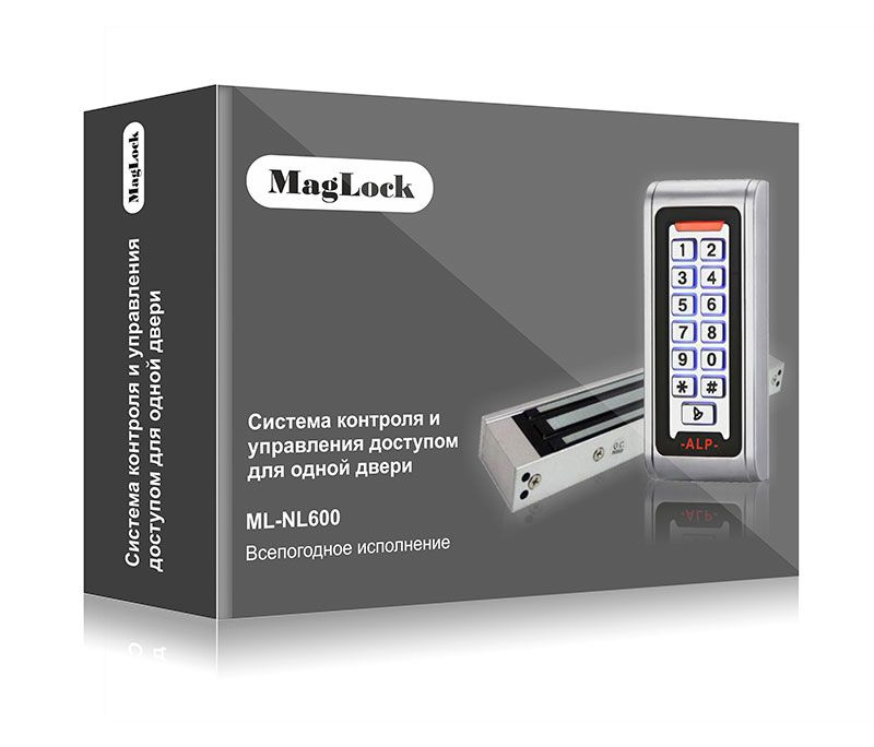 MagLock ML-NL600 система контроля управления доступом для одной двери (всепогодное исполнение)  #1