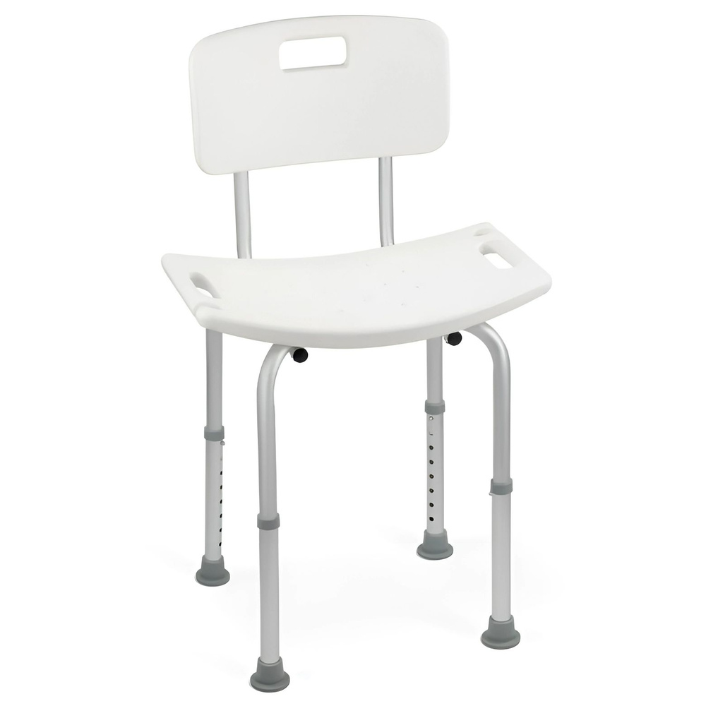 Санитарный стул со спинкой сиденье ТИТАН для ванны и душевой кабины, для инвалидов и пожилых  #1