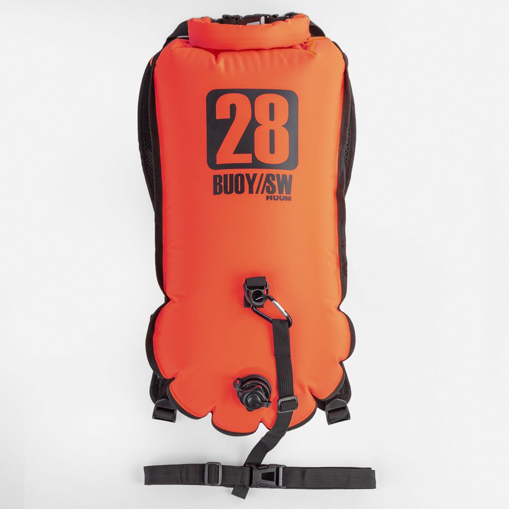 Буй - мешок для плавания на открытой воде с карманом для сухих вещей SwimRoom "Buoy Bag 28L"  #1
