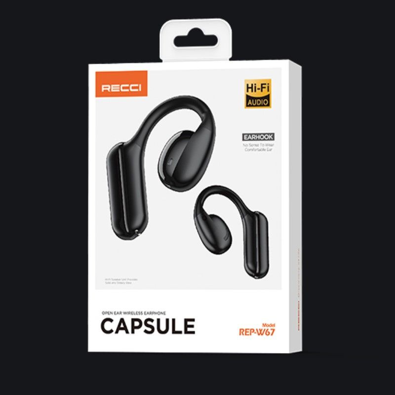 Наушники беспроводные Recci REP-W67 CAPSULE Wireless Bluetooth Earphones #1