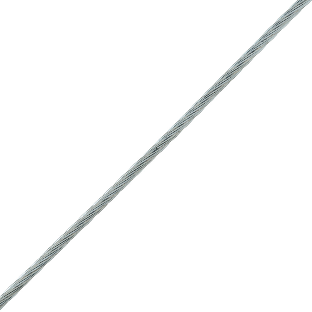 Трос Standers стальной оцинкованный 1 мм цвет серебро 50 м/уп.  #1