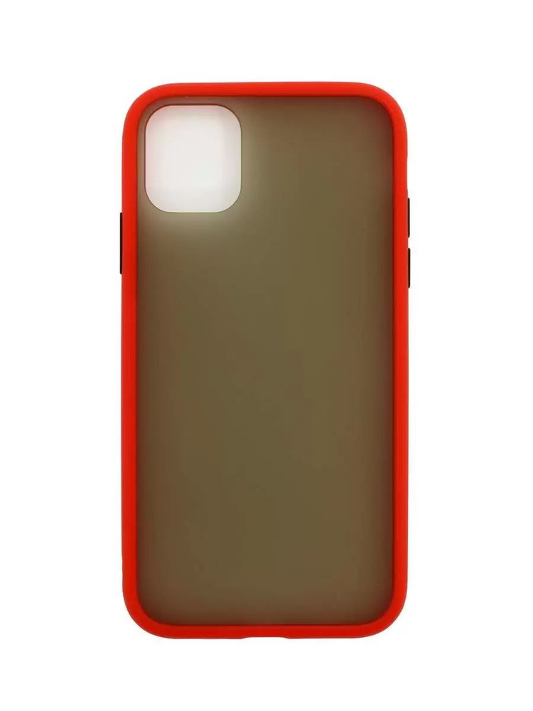 Клип-кейс Zibelino Plastic Matte Apple iPhone 11 с окантовкой Red #1