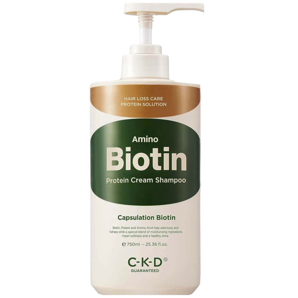 CKD Питательный кремовый шампунь с протеинами Amino Biotin Protein Cream Shampoo 750 мл.  #1