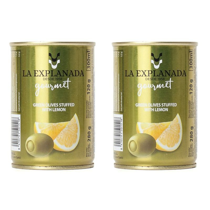 LA EXPLANADA Оливки, фаршированные лимоном, Испания, 300 мл, 2 шт  #1