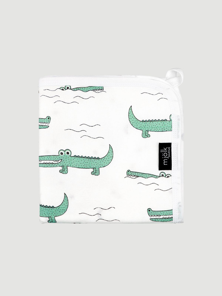 Муслиновое лёгкое одеяло Mjolk Крокодилы, 80*80 #1