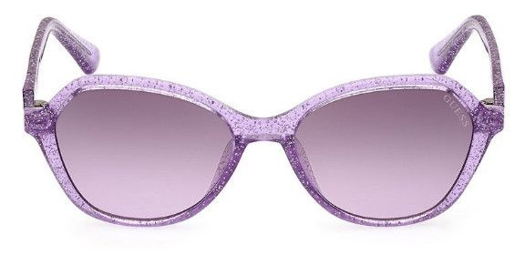 Детские солнцезащитные очки Guess GUS 9239 83Z, цвет: фиолетовый, цвет линзы: фиолетовый, бабочка, пластик #1