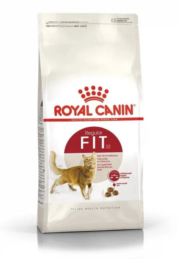 Royal Canin Fit 32 (корм сухой сбалансированный для взрослых умеренно активных кошек от 1 года) 400гр #1