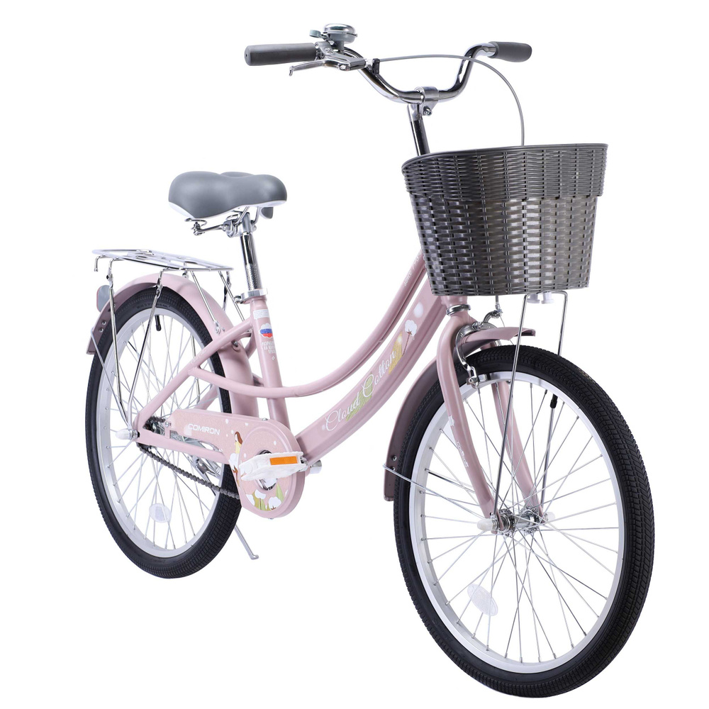 Велосипед для девочки COMIRON Cloud Cotton. 22'' дюйма колеса. Цвет Нежно-Розовый  #1