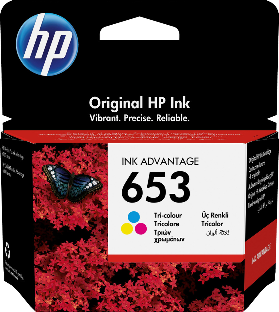 Картридж струйный HP 653 3YM74AE многоцветный (200стр.) (5мл) для HP DeskJet Plus Ink Advantage 6075 #1