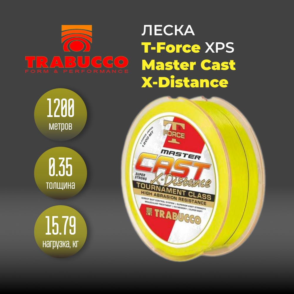 Леска Trabucco T-Force XPS Master Cast X-Distance 1200 м 0.35 мм 15.79 кг #1