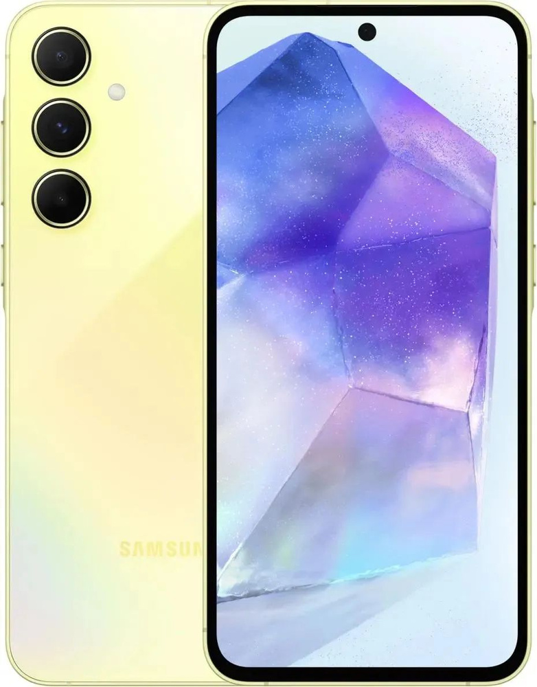 Samsung Смартфон Galaxy A55 5G Global 8/256 ГБ, желтый #1