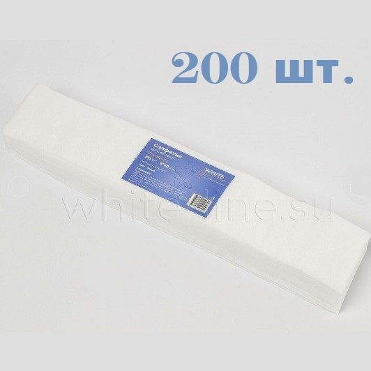 Воротник парикмахерский 10*40 пачка White line белый 200 шт. #1