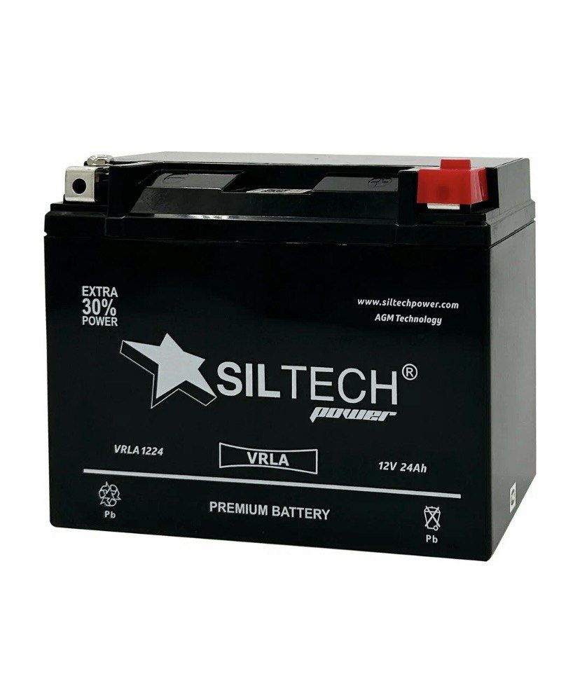 Siltech Аккумулятор для мототехники, 24 А•ч, Обратная (-/+) полярность  #1