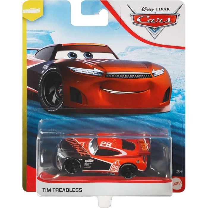 Машинка Cars Герои мультфильмов коллекционная Tim Treadless DXV41  #1